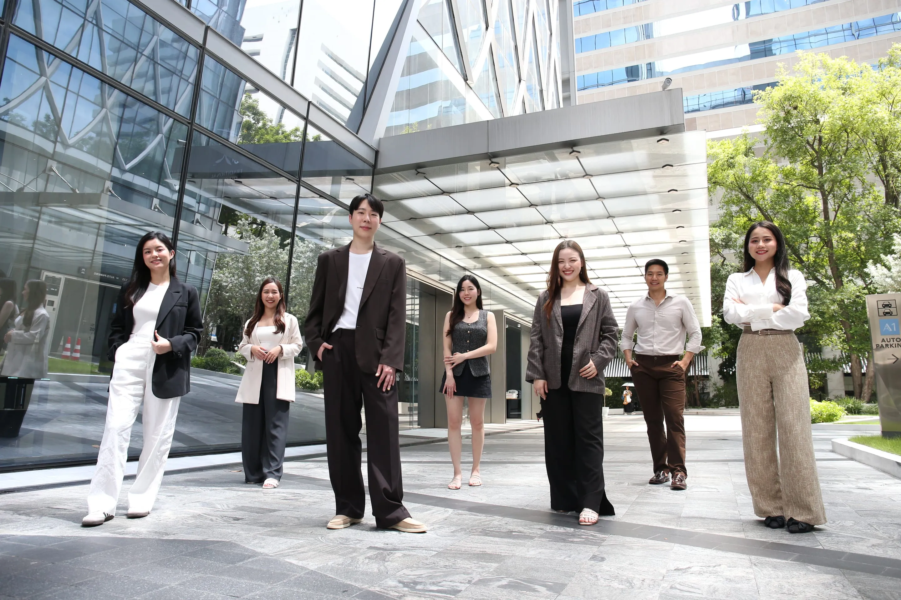 The Primal team outside the office in Bangkok