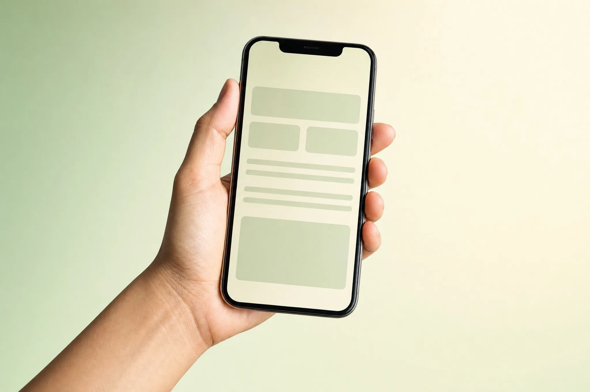 A hand holding a phone with a quote form